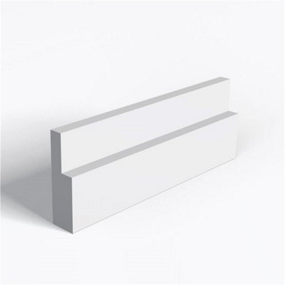 MarlboroughPack Of 5Moisture Resistant Mdf Primed 1 Step Architrave & Rebate18mm (T) X 69mm (H) X 4200mm (L) from B&Q
