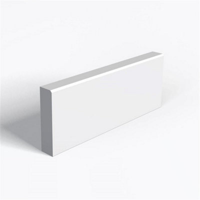 MarlboroughPack Of 20Moisture Resistant Mdf Primed Chamfer 2X2mm Architrave & Rebate18mm (T) X 58mm (H) X 2440mm (L) from B&Q