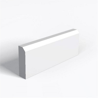 MarlboroughPack Of 10Moisture Resistant Mdf Primed Chamfer Architrave & Rebate15mm (T) X 58mm (H) X 3050mm (L) from B&Q