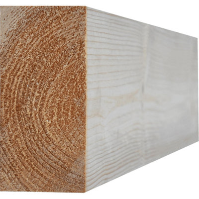 B&Q - MarlboroughPack Of 1550mm Planed Redwood Par50mm (D) X 100mm (W) X 4200mm (L)(45 X 95mm Finished Size)
