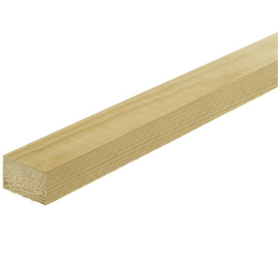 MarlboroughPack Of 15 (Total 15 Units) -Softwood Sawn Green Treated Timber25mm (W) X 38mm (T) X 1800mm (L) from B&Q