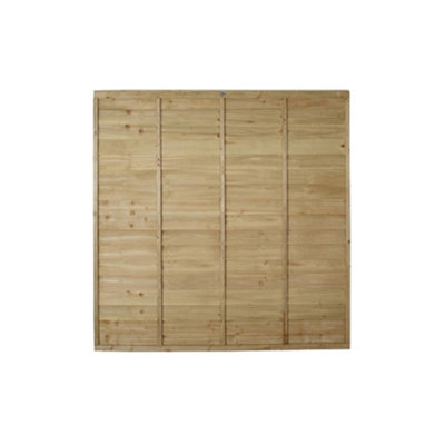 Marlborough Pack Of 12 (Total 12 Unit) Lap Pressure Treated Fence Panel6Ft X 6Ft (1.83M X 1.83M) from B&Q