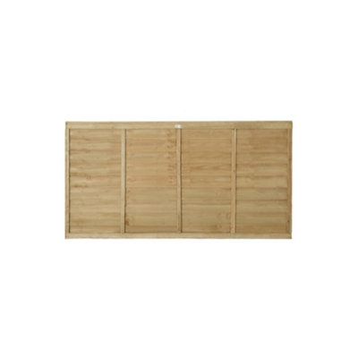 B&Q -  Pack Of 16 (Total 16 Unit) Pressure Treated Lap Fence Panel- 6Ft X 3Ft (1.83M X 0.91M)