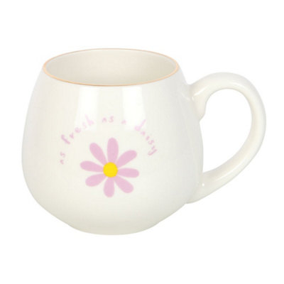  - Something Different Fresh As A Daisy Rounded Mug White (One Size)