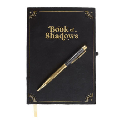 Something Different Book Of Shadows Obsidian Notebook With Pen Black (One Size) from B&Q