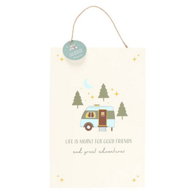 Something Different Unisex Beige Good Friends Hanging Sign In 30Cm - Image 3