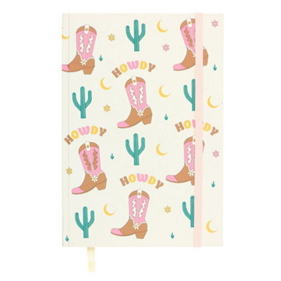 Something Different Cowboy Boot A5 Notebook White (One Size) from B&Q