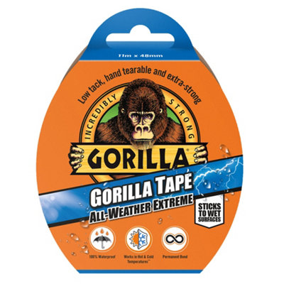 B&Q -  All Weather Self Adhesive Tape Black (One Size)