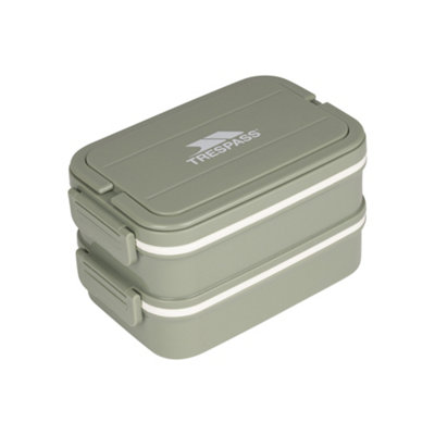 Trespass Unisex Dark Olive Bento Lunch Box In - Image 4