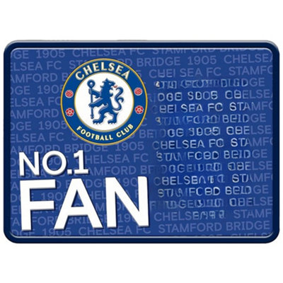 Chelsea Fc Metal Embossed Framed Plaque Blue/white (One Size) from B&Q