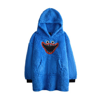  - Poppy Playtime Boys Character Blanket Hoodie Blue (One Size)