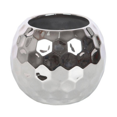 - Something Different Disco Ball Vase Silver (One Size)