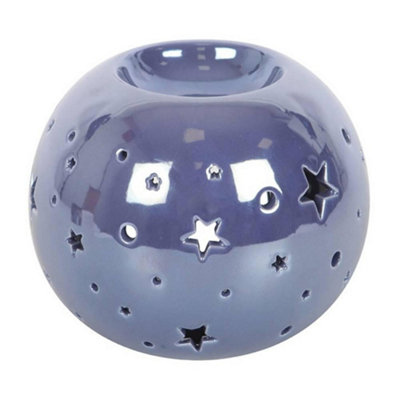 B&Q Purple Something Different Iridescent Star Oil Burner (One ) 11Cm
