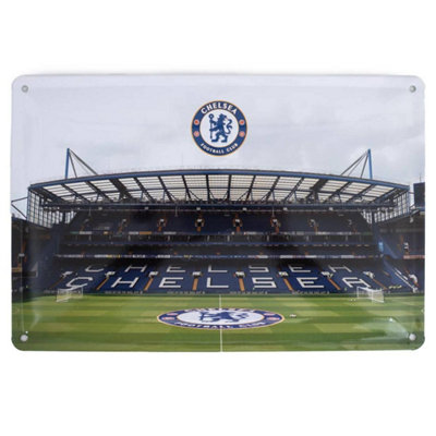 Chelsea Fc Unisex Mid Blue Stadium Sign Pack Of 2 In - Image 3