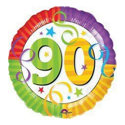 Perfenction 90Th 90Th Foil Balloon Multicoloured (One Size) from B&Q