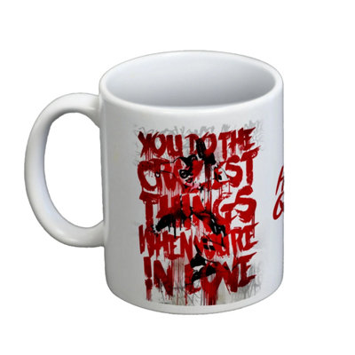 DC comics Batman Love Harley Quinn Mug White/red (One Size) from B&Q
