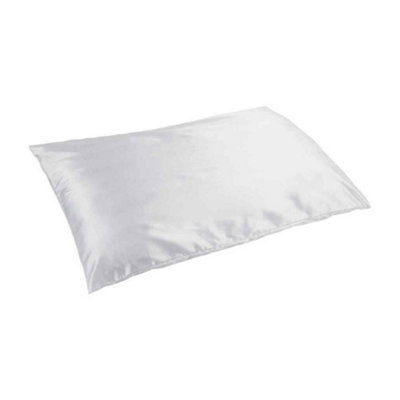 Towel City Satin Plain Pillowcase - White - Image 3