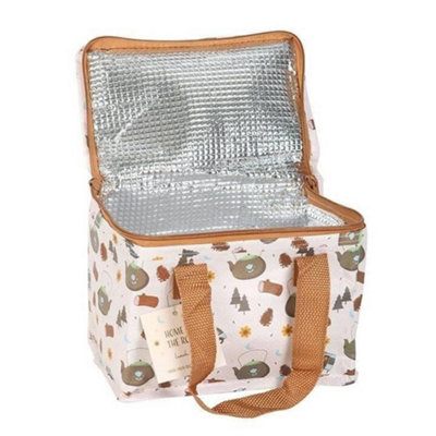 Something Different Home On The Road School Lunch Bag - Beige/Green/Brown - Image 3