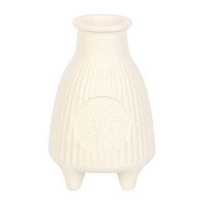 Something Different Ribbed Palo Santo Incense Burner Cream (One Size) from B&Q