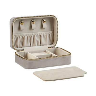 Bagbase Travel Velvet Jewellery Box Moonstone (One Size) from B&Q