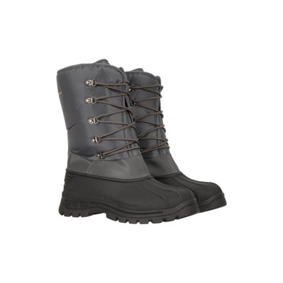 Mountain Warehouse Mens Plough Snow Boots Grey (9 Uk) from B&Q