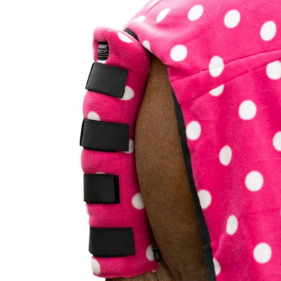 Supreme Products Fleece Dotted Horse Tail Guard Paradise Pink (Pony) from B&Q