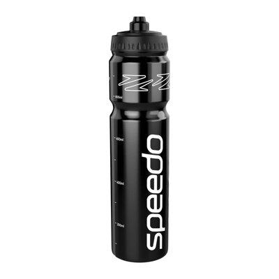 Speedo (One Size, Black/White) Logo 1L Water Bottle - Image 3