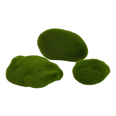 B&Q -  Faux Moss (Pack Of 3) Green (One Size)