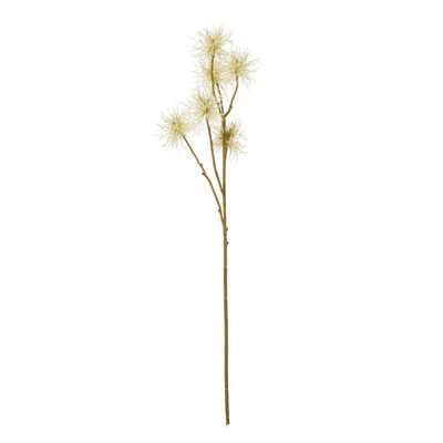 B&Q -  Xanthium Spray Artificial Flower Cream (One Size)
