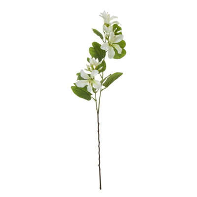 B&Q -  Bauhinia Orchid Spray Artificial Flower Cream/green (One Size)