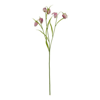 B&Q -  The Natural Garden Collection Fritillaria Stem Artificial Flower Purple/green (One Size)