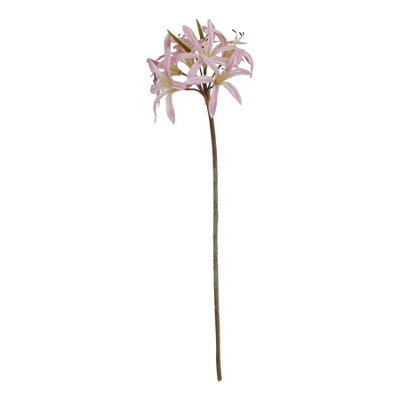 B&Q -  The Natural Garden Collection Lily Stem Artificial Flower Pink/green (One Size)