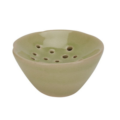 Hill Interiors Green Ceramic Flower Frog (One ) 15Cm