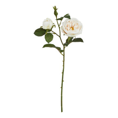 B&Q -  The Natural Garden Collection Charity Rose Artificial Flower Pale Blush (One Size)
