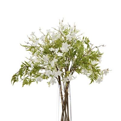 B&Q -  Italian Bellflowers Artificial Flower Green (63Cm X 30Cm X 30Cm)