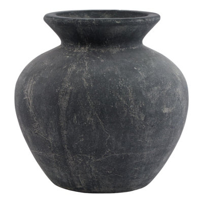 Hill Interiors Grey Amalfi Vase (One ) 31Cm