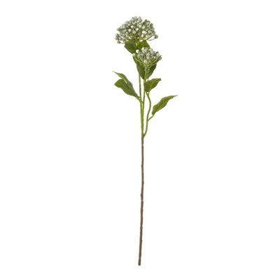 B&Q -  Budding Hydrangea Artificial Flower Spray Blue (One Size)