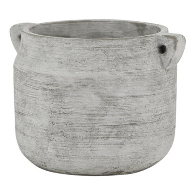 Hill Interiors Athena Hydria Plant Pot White (15Cm X 18Cm X 21Cm) from B&Q
