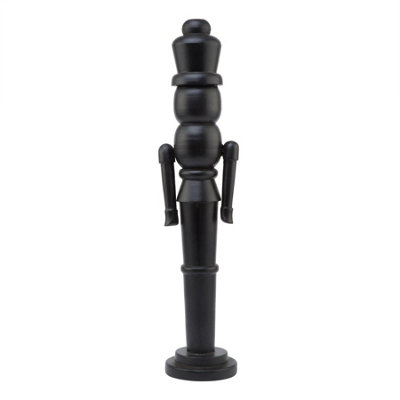 B&Q -  Wooden Nutcracker Ornament Black (50Cm X 10Cm X 12Cm)