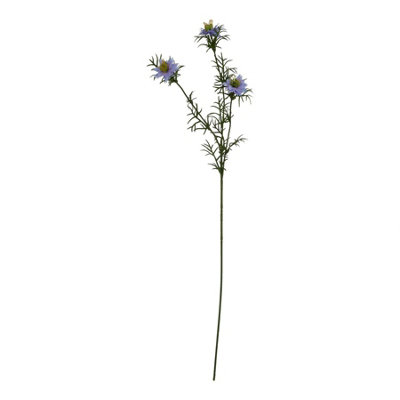 B&Q -  The Natural Garden Collection Love In A Mist Nigella Artificial Flower Purple (68Cm X 9Cm X 9Cm)