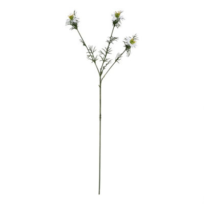 Hill Interiors The Natural Garden Collection Love In A Mist Nigella Artificial Flower White (68Cm X 9Cm X 9Cm) from B&Q