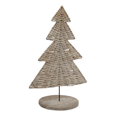 Hill Interiors The Noel Collection Wicker Tree Ornament Brown (30Cm) from B&Q
