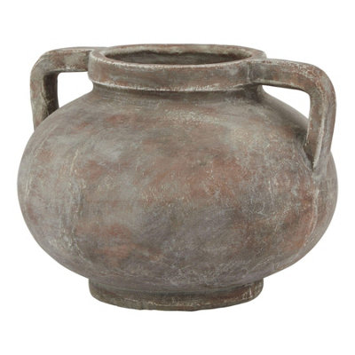 Hill Interiors Brown Pelike Pot (One ) 32Cm