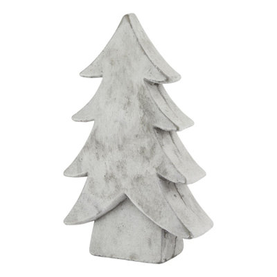 B&Q -  Athena Christmas Tree Decoration White (32Cm X 7Cm X 19Cm)