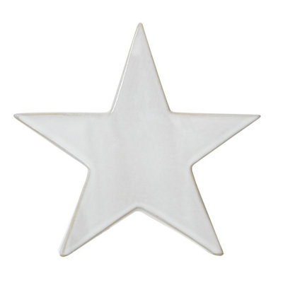 Hill Interiors Standing Star Decoration White (19Cm X 5Cm X 20Cm) from B&Q
