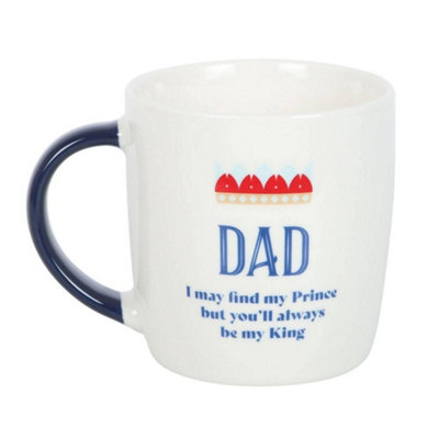 Something Different Dad Youll Be My King Mug White/navy Blue/red (One Size) from B&Q