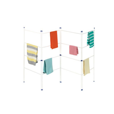 Supahome 4 Fold Indoor/outdoor Clothes Airer White (One Size) from B&Q