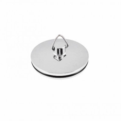 Securplumb Metal Chrome Bath Plug Silver (1.5In) from B&Q