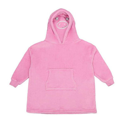  - Brand Lab Childrens/kids Cushioned Hoodie Blanket Pink (2-4 Years)