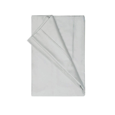 Belledorm Egyptian Cotton Plain Flat Sheet Platinum (Single) from B&Q